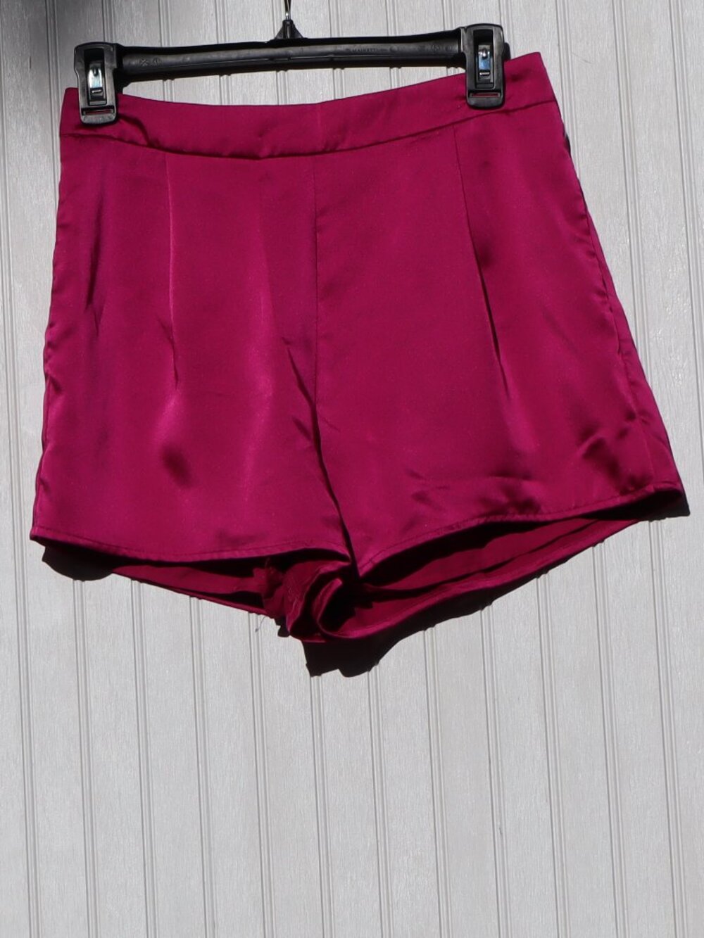 Day + Moon High Waisted Satin Shorts Sz S